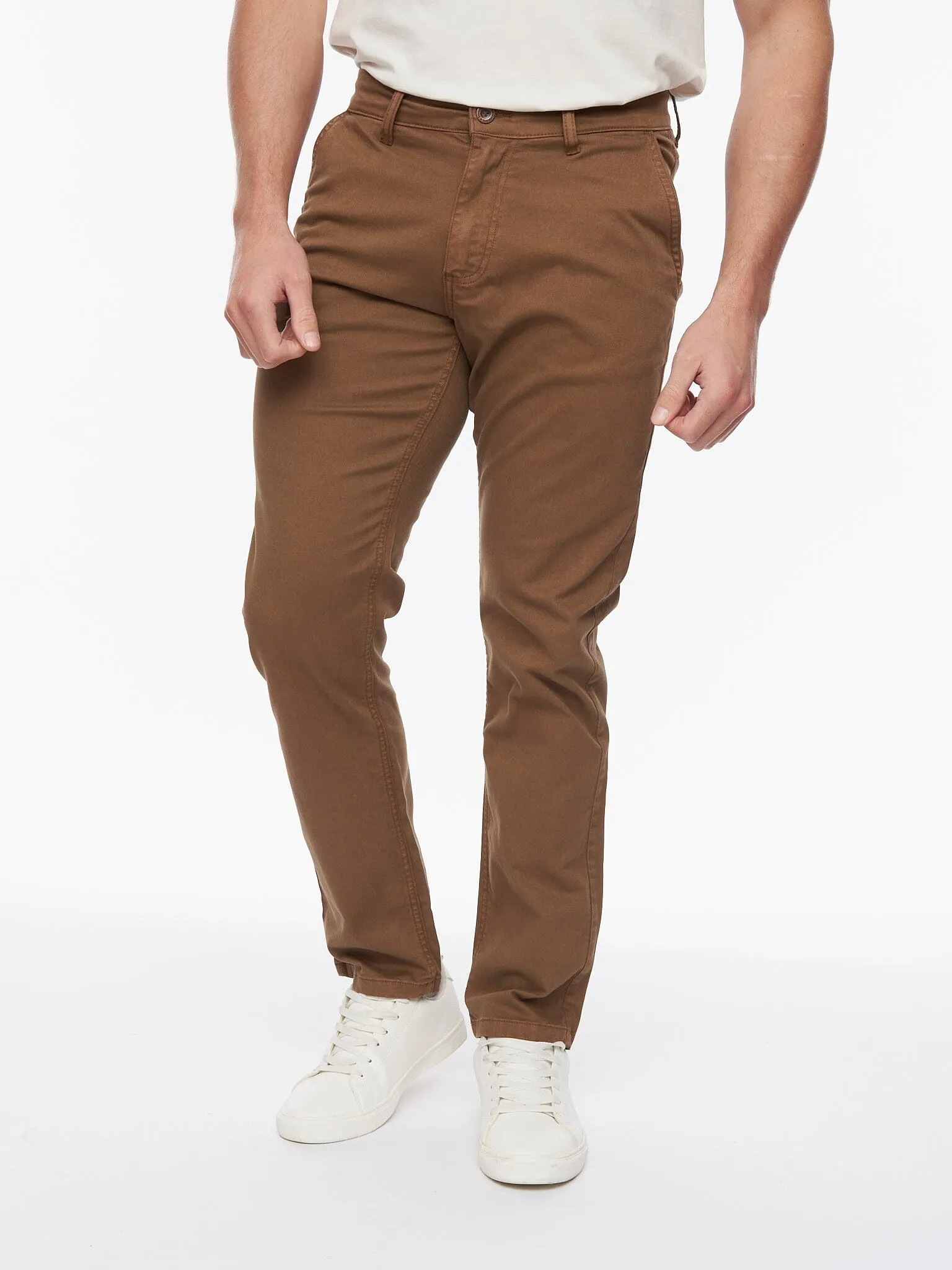 Tasman Chinos Dark Stone sold by Brand Corner
