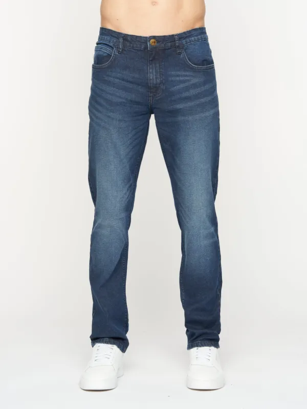 Crosshatch Mens Svelte Stretch Jeans Dark Wash sold by Brand Corner