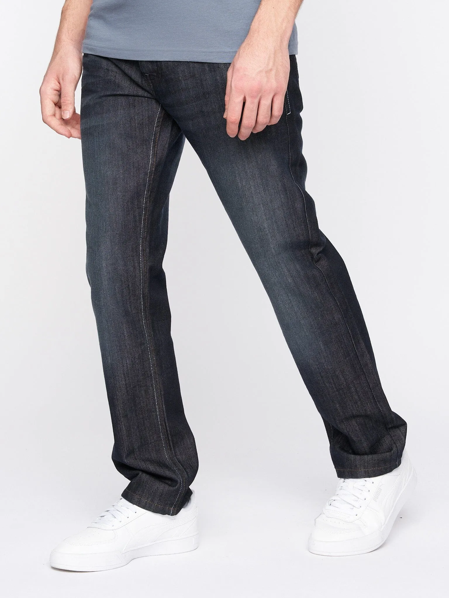 Mens New Embossed Techno Denim Jeans Dark Wash sold by Brand Corner product image thumbnail 4