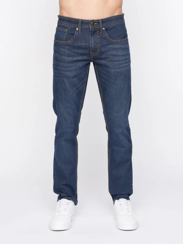 Mens Arles Slim Fit Jeans Dark Wash sold by Brand Corner