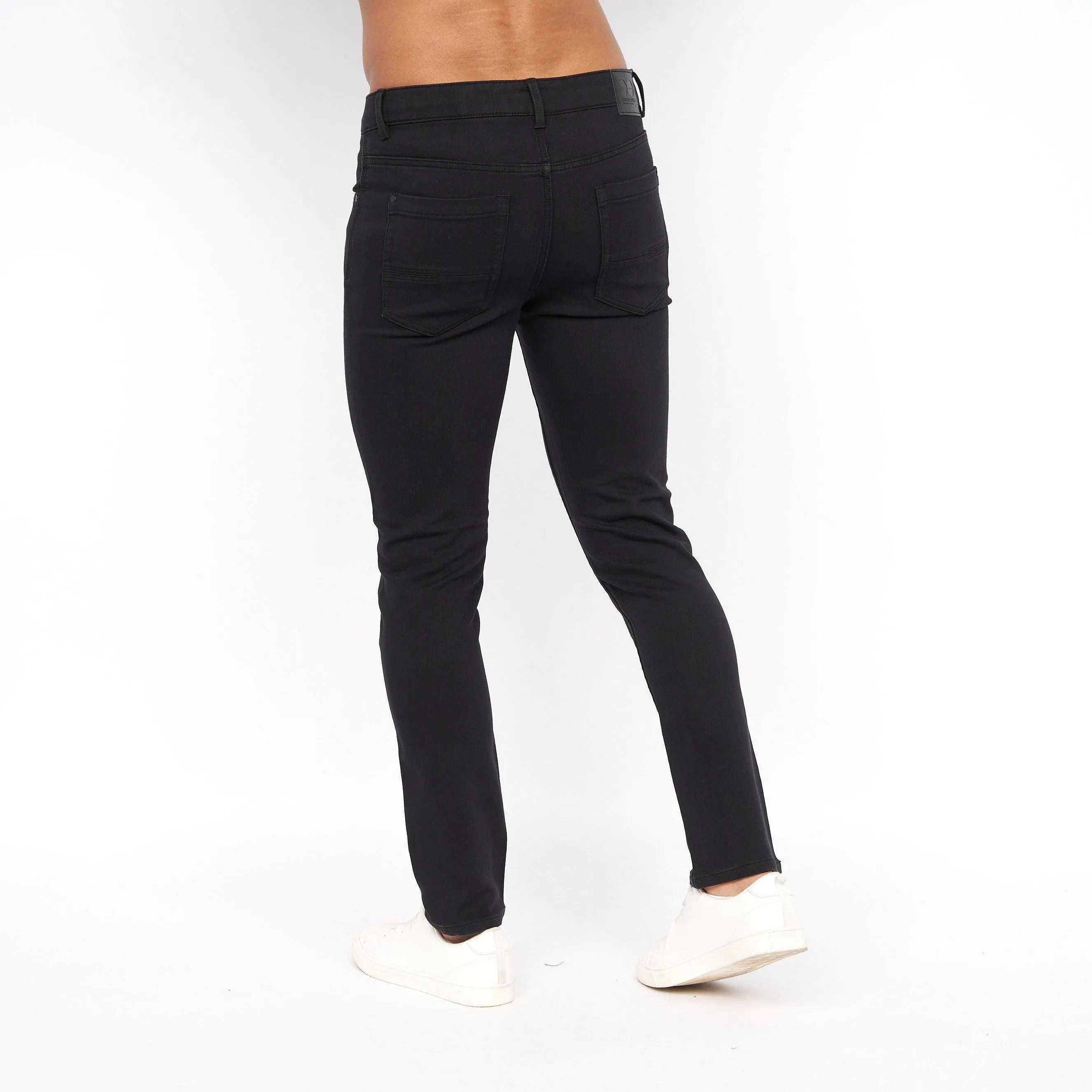 Crosshatch Mens Lampoons Slim Fit Jeans Black sold by Brand Corner product image thumbnail 4