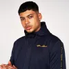 Born Rich Mens Daprela Tracktop Hoodie Sky Captain sold by Brand Corner