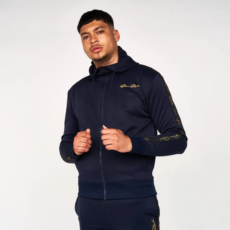 Born Rich Mens Daprela Tracktop Hoodie Sky Captain sold by Brand Corner