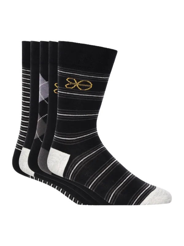 Regaline Socks 5pk Black sold by Brand Corner