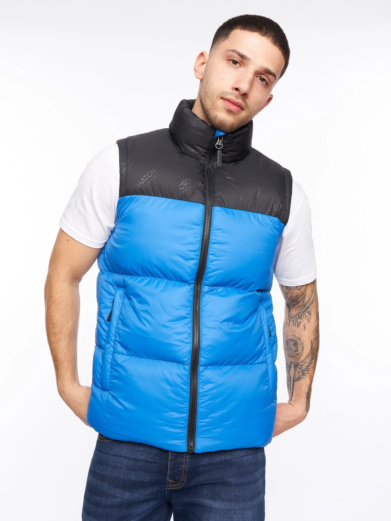 Demerley Gilet Blue sold by Brand Corner