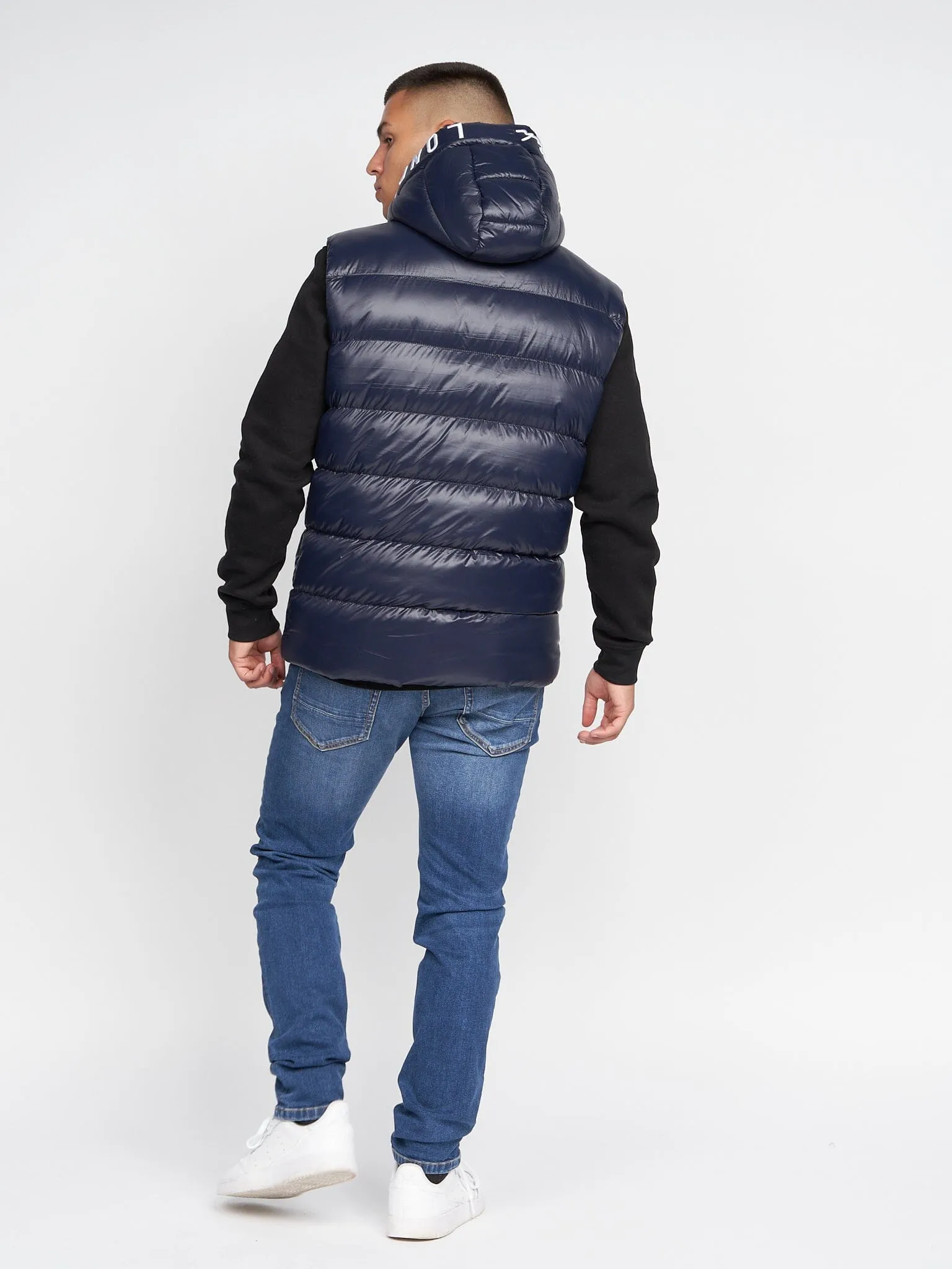 Karnos Hooded Gilet Dark Navy sold by Brand Corner product image thumbnail 4