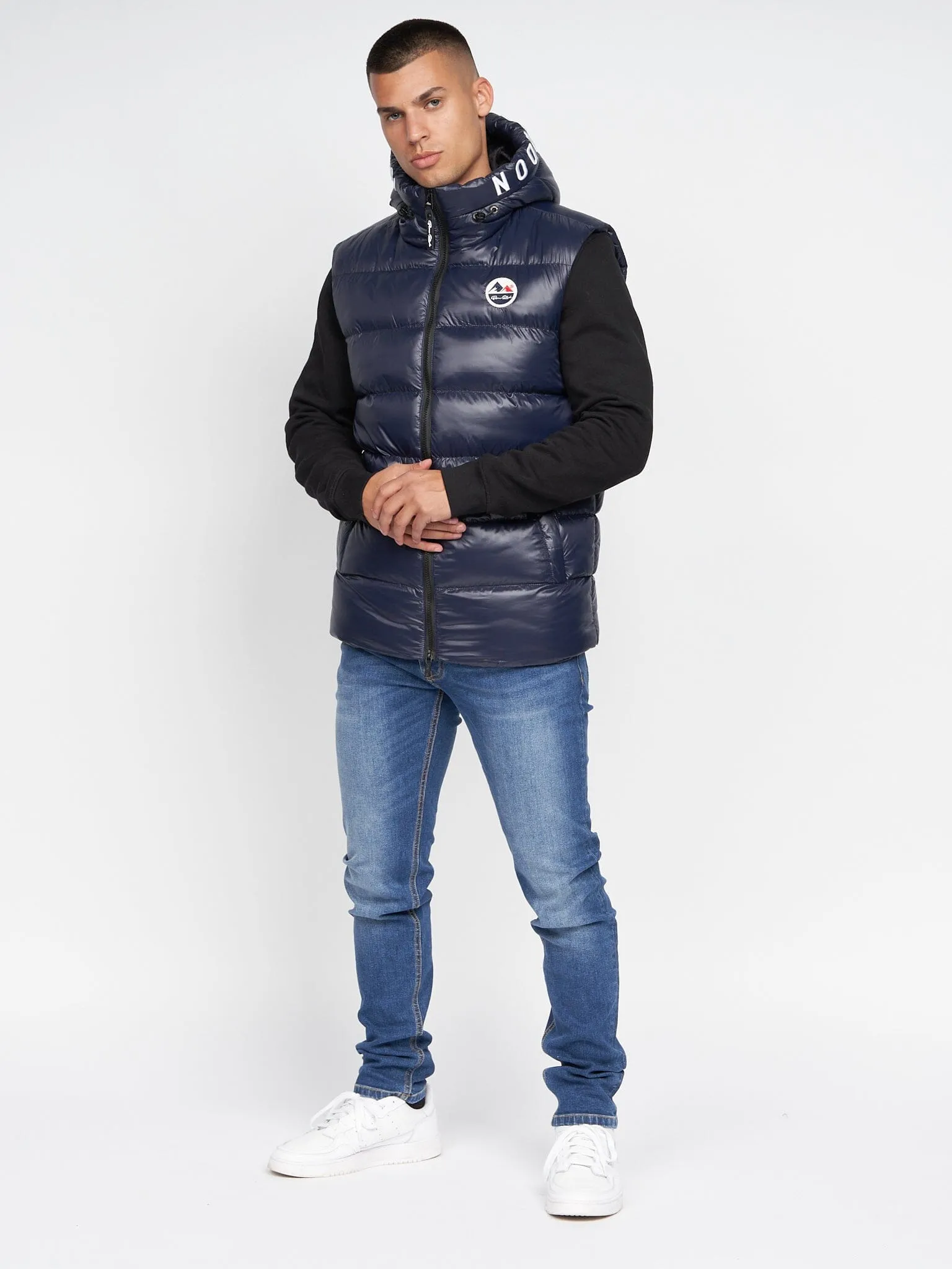 Karnos Hooded Gilet Dark Navy sold by Brand Corner product image thumbnail 2