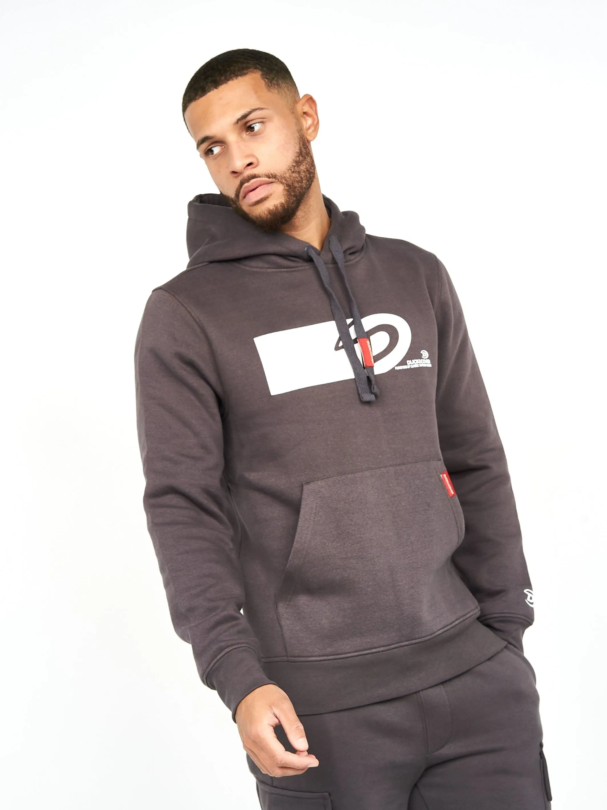 Bidwell Hoodie Dark Charcoal Marl/Black sold by Brand Corner