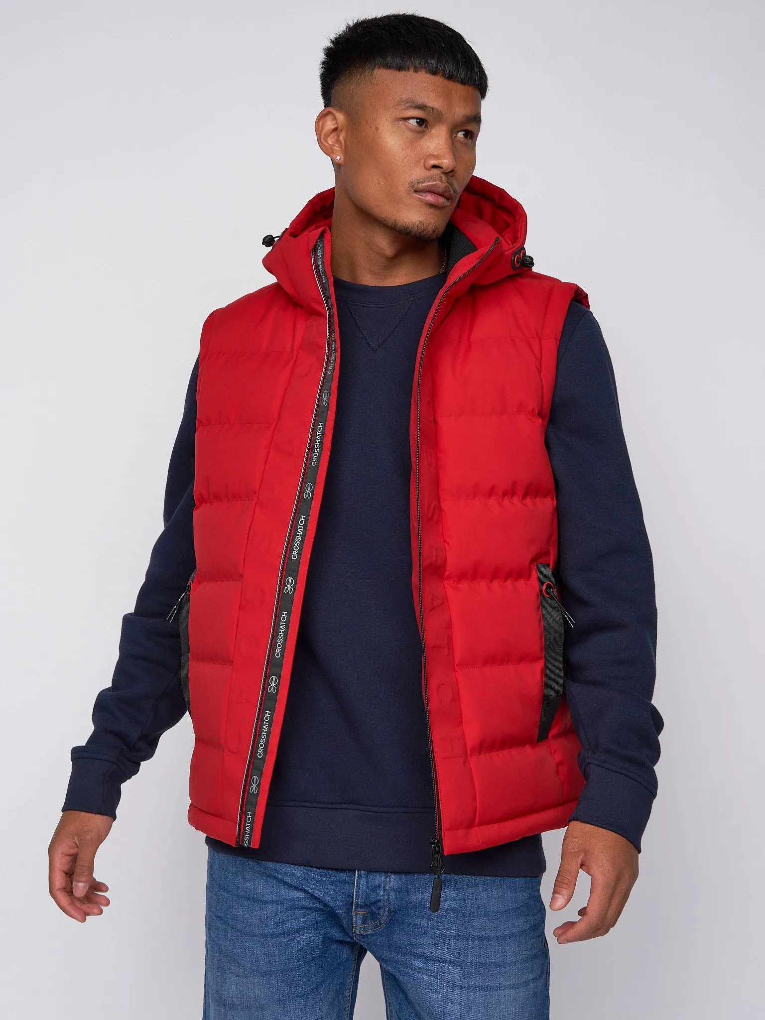 Kampnew Embossed Gilet Red sold by Brand Corner