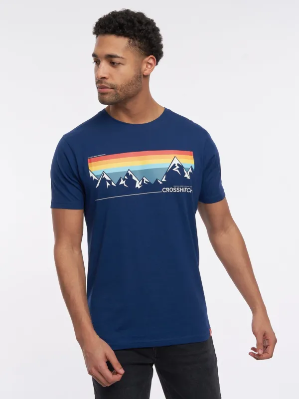 Chamlang T-Shirt Navy Marl sold by Brand Corner