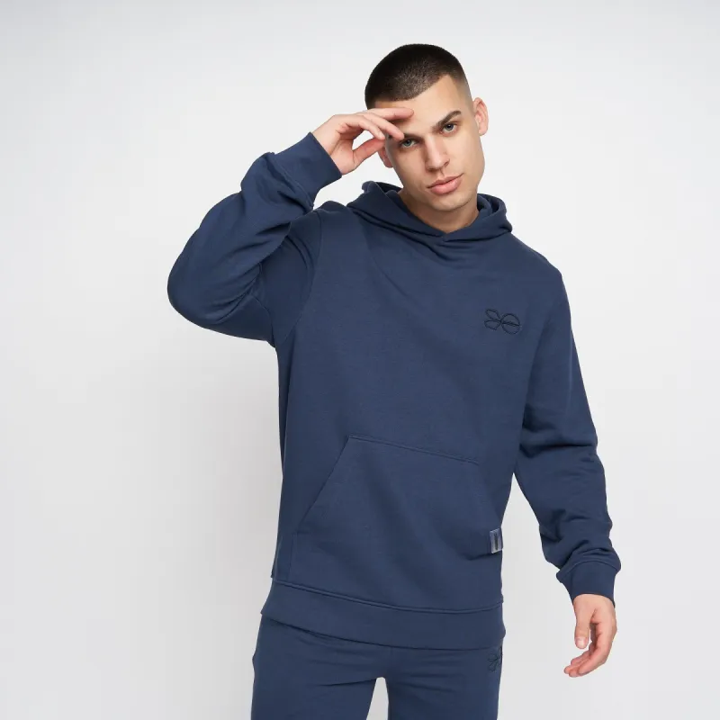 Crosshatch Mens Emmson Hoodie Navy sold by Brand Corner