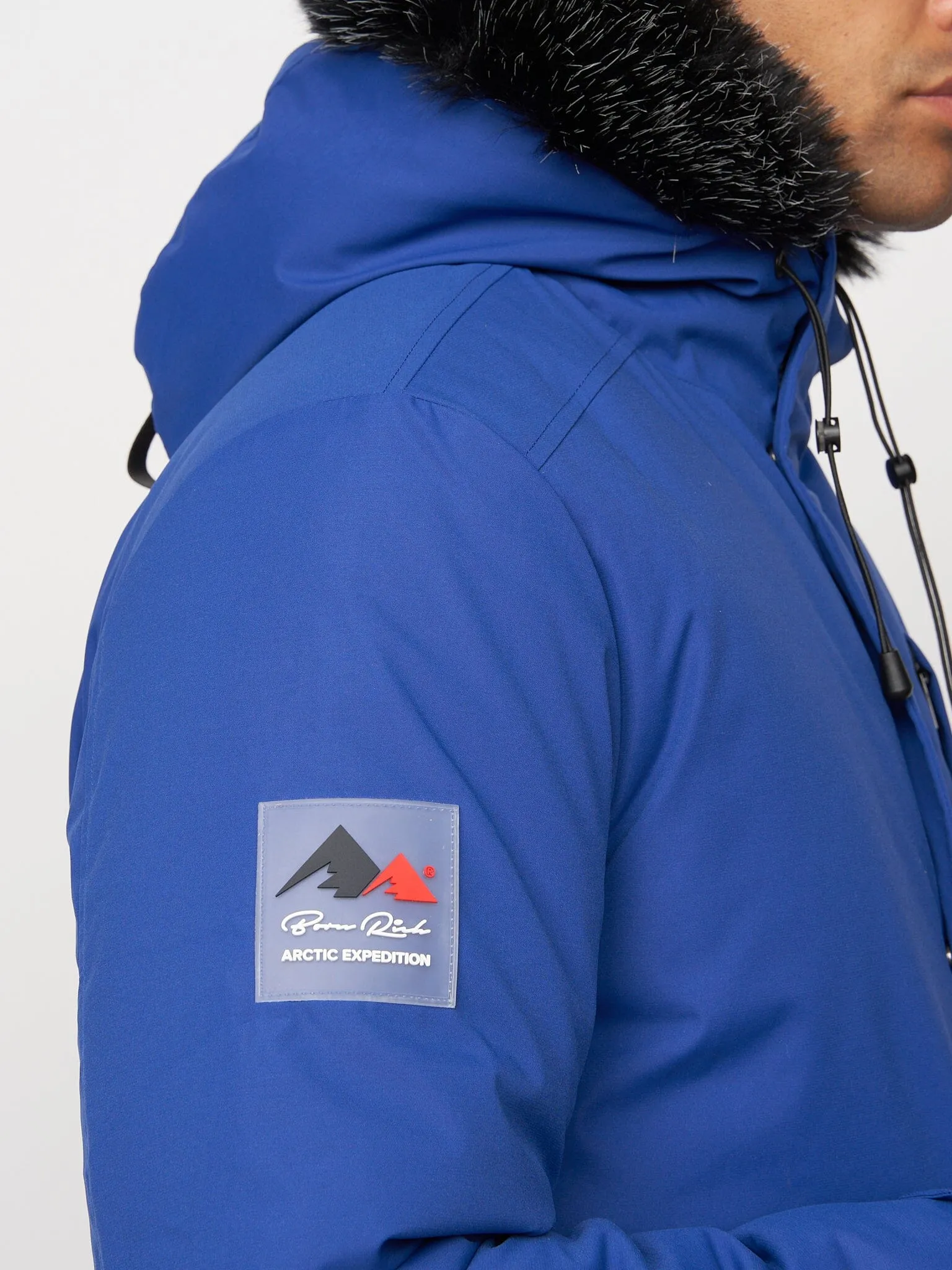 Emarnos Hooded Bomber Jacket Mid Blue sold by Brand Corner product image thumbnail 5