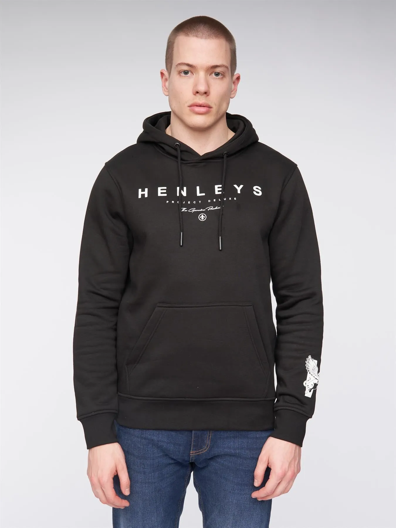 Mens Hentyme Hoodie Black sold by Brand Corner product image thumbnail 3