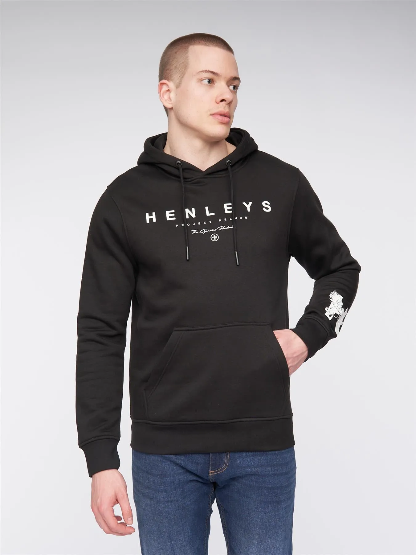Mens Hentyme Hoodie Black sold by Brand Corner