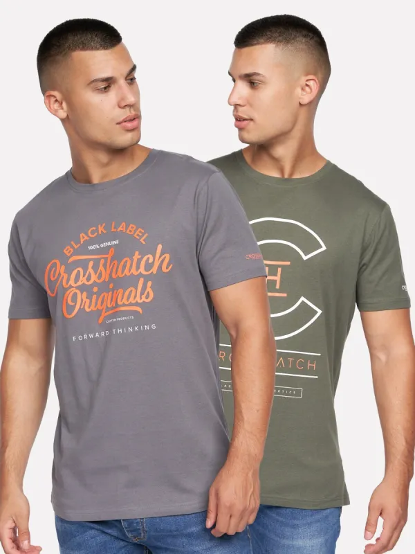 Univarsity T-Shirt 2pk Olive/Grey sold by Brand Corner