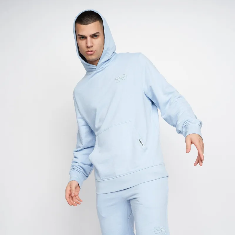Crosshatch Mens Emmson Hoodie Light Blue sold by Brand Corner