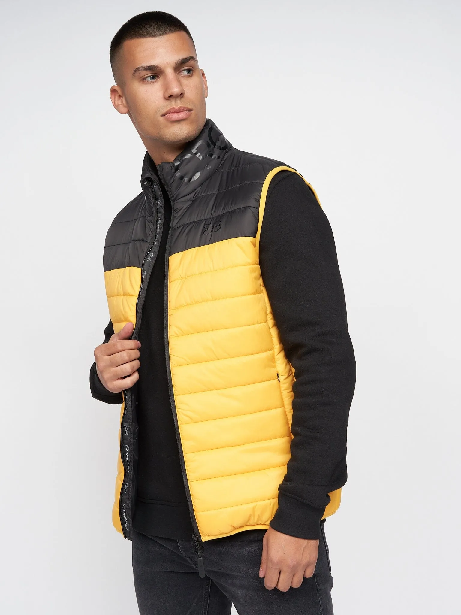 Presnell High Neck Gilet Yellow sold by Brand Corner product image thumbnail 2