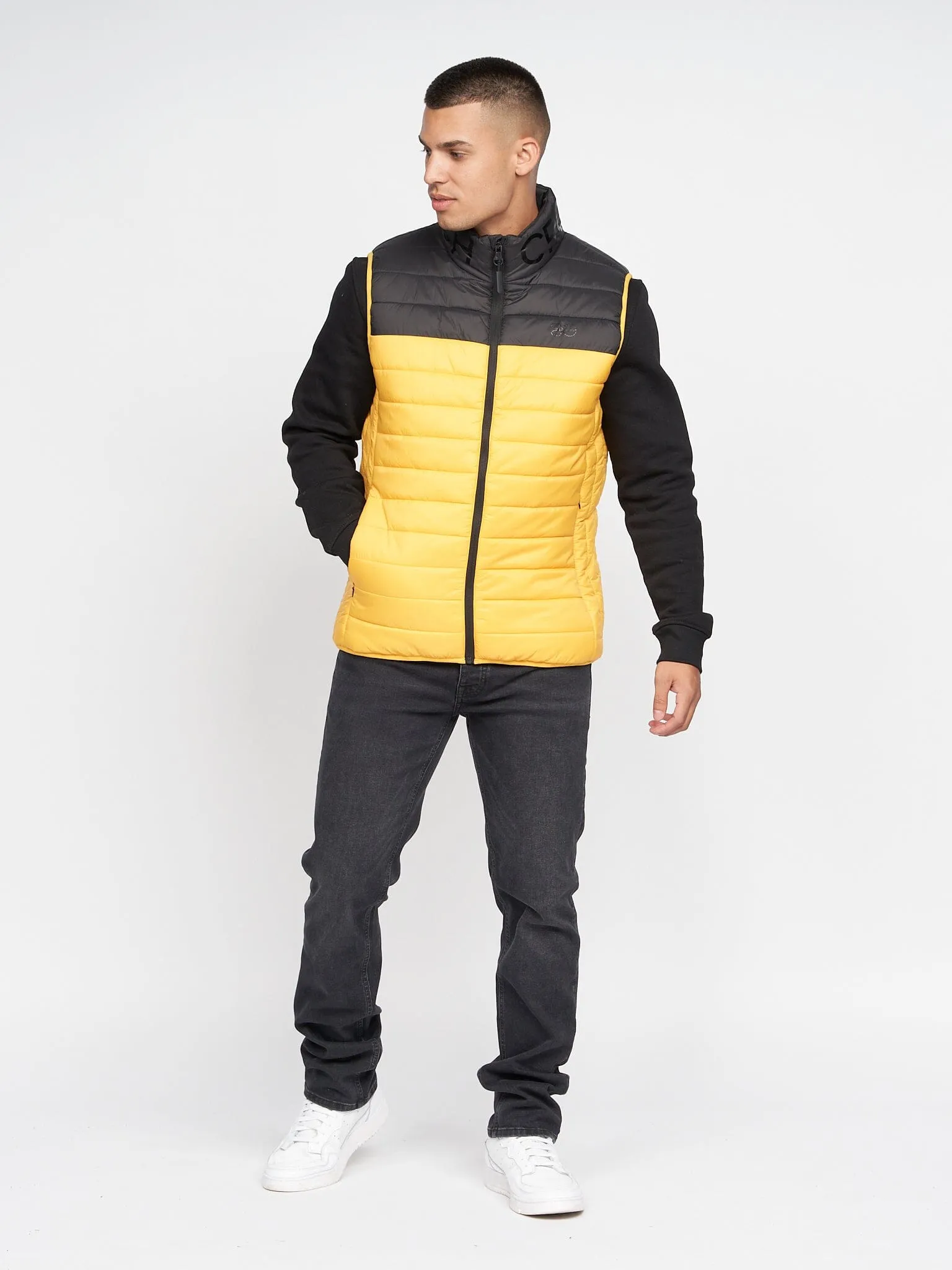 Presnell High Neck Gilet Yellow sold by Brand Corner product image thumbnail 4