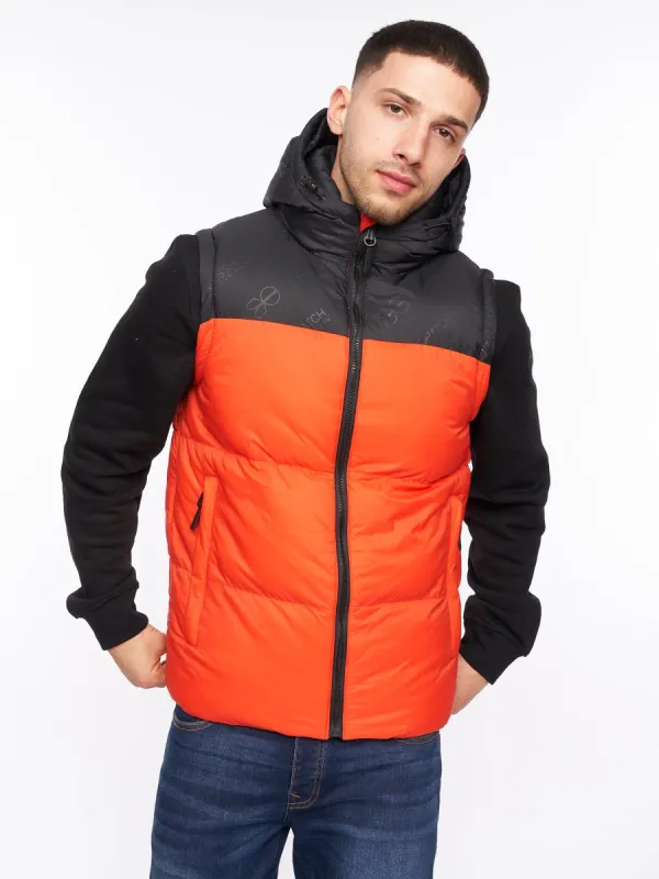 Chemerley Hooded Gilet Orange sold by Brand Corner