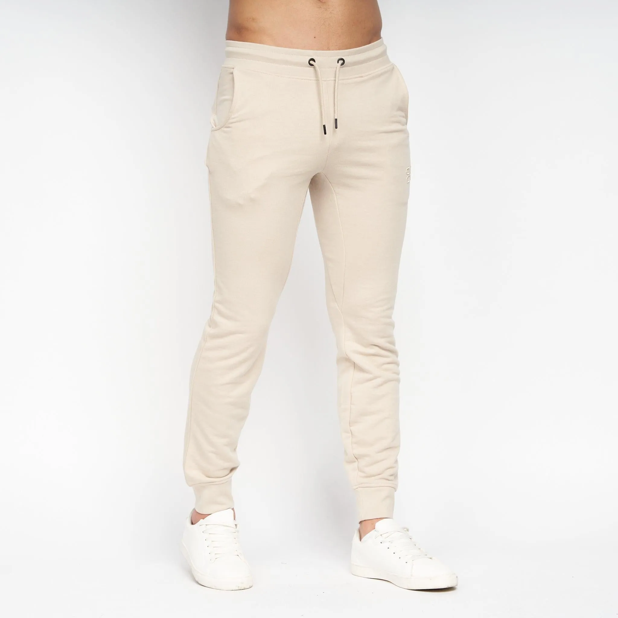 Crosshatch Mens Karmon Joggers Stone sold by Brand Corner