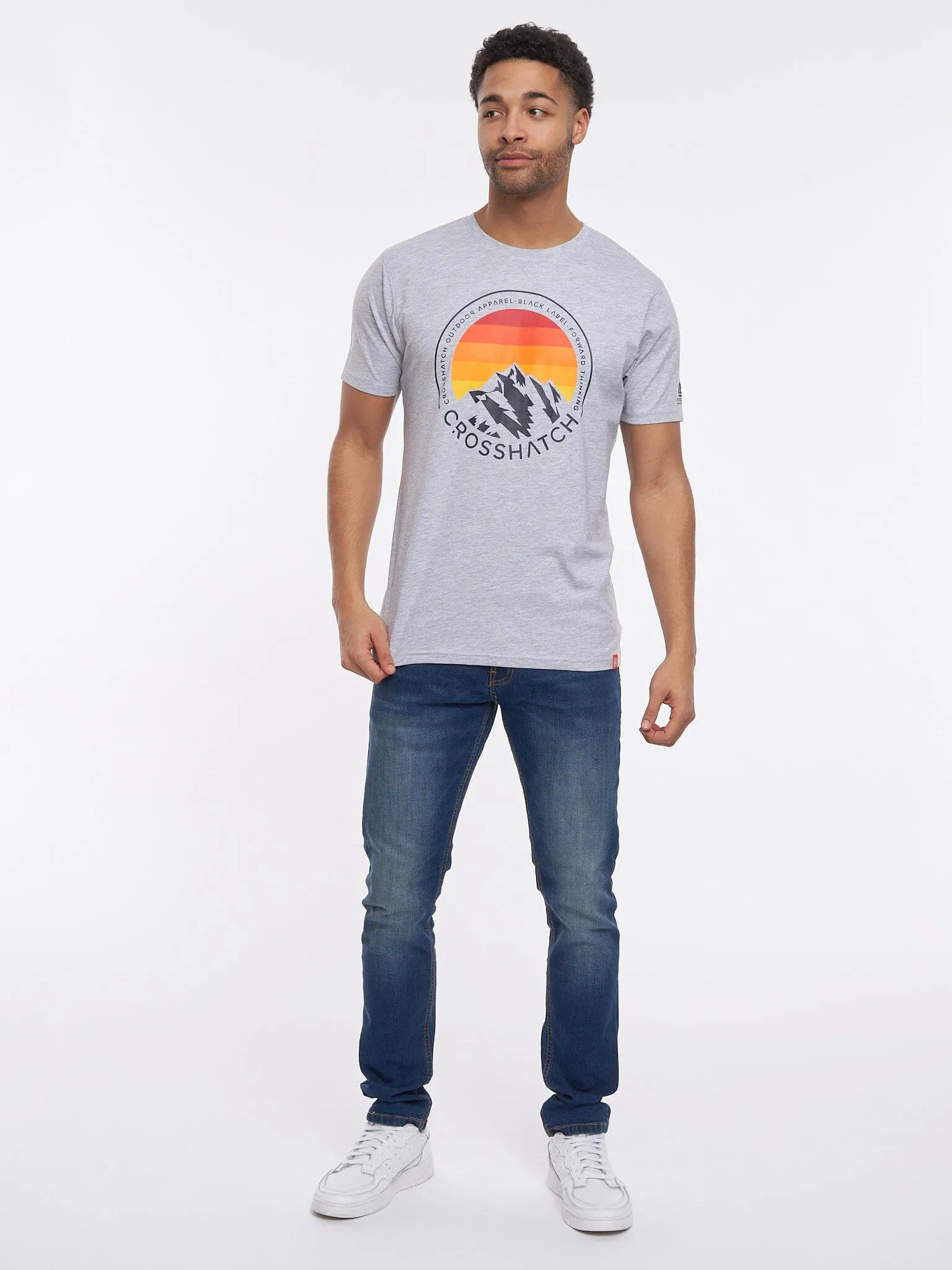 Kamet T-Shirt Grey Marl sold by Brand Corner product image thumbnail 2