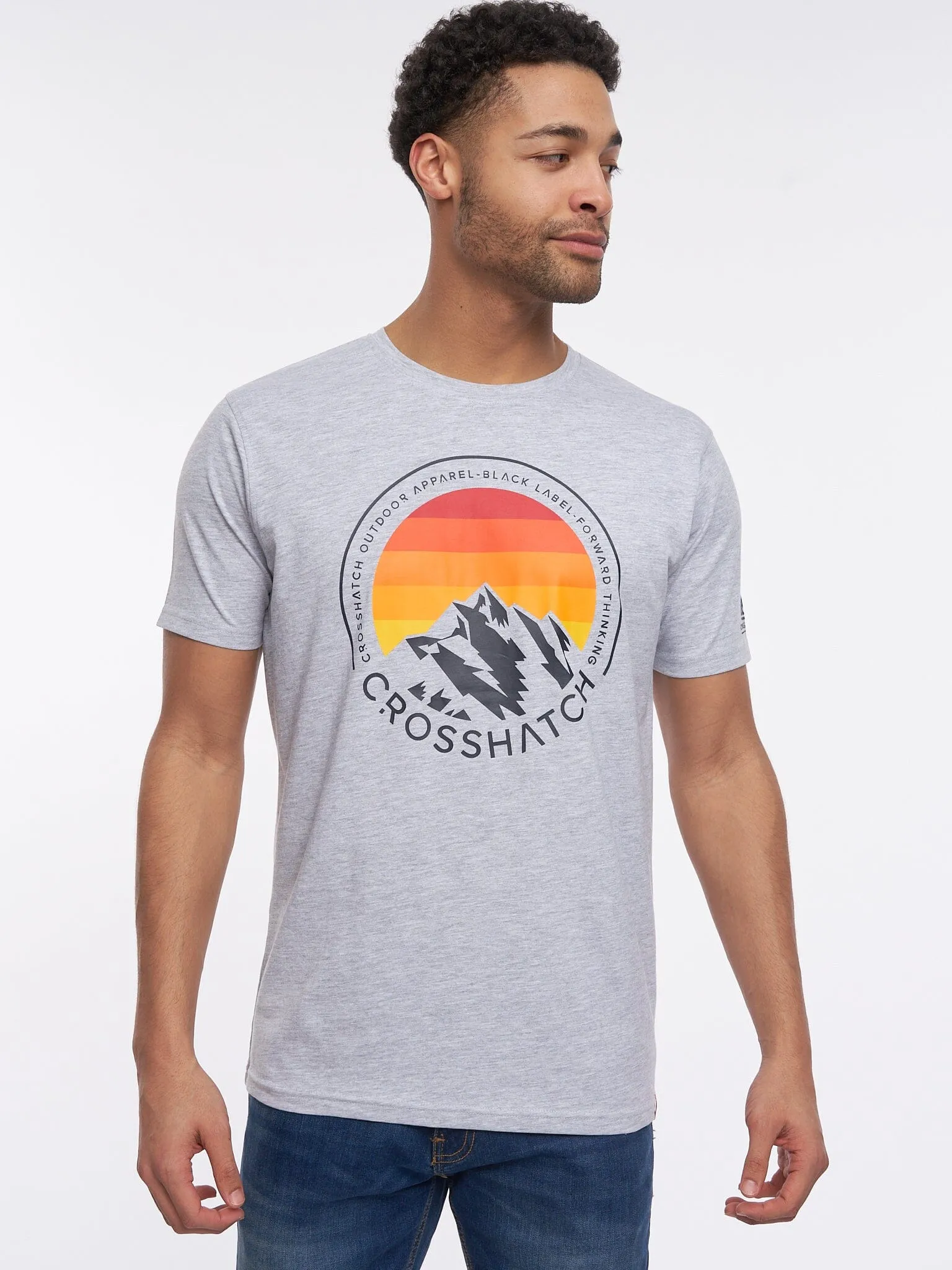 Kamet T-Shirt Grey Marl sold by Brand Corner product image thumbnail 3
