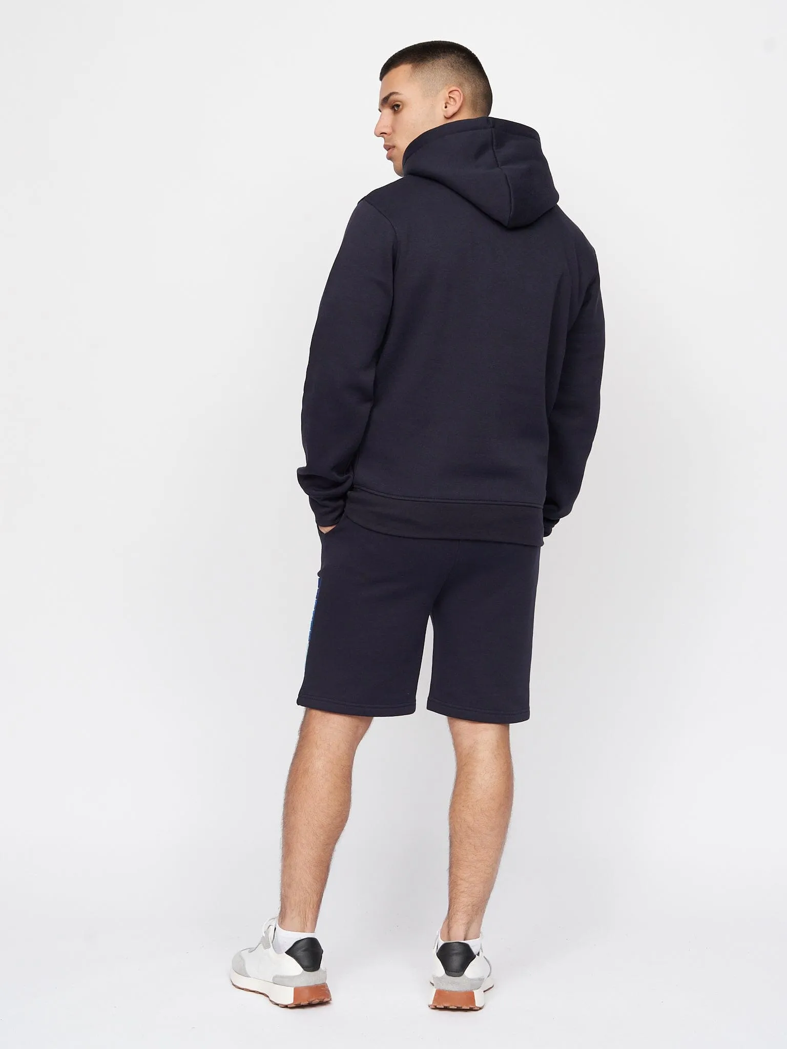 Flocked Hoodie Navy sold by Brand Corner product image thumbnail 2