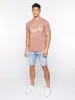Tonwin Embossed Denim Shorts Light Wash sold by Brand Corner