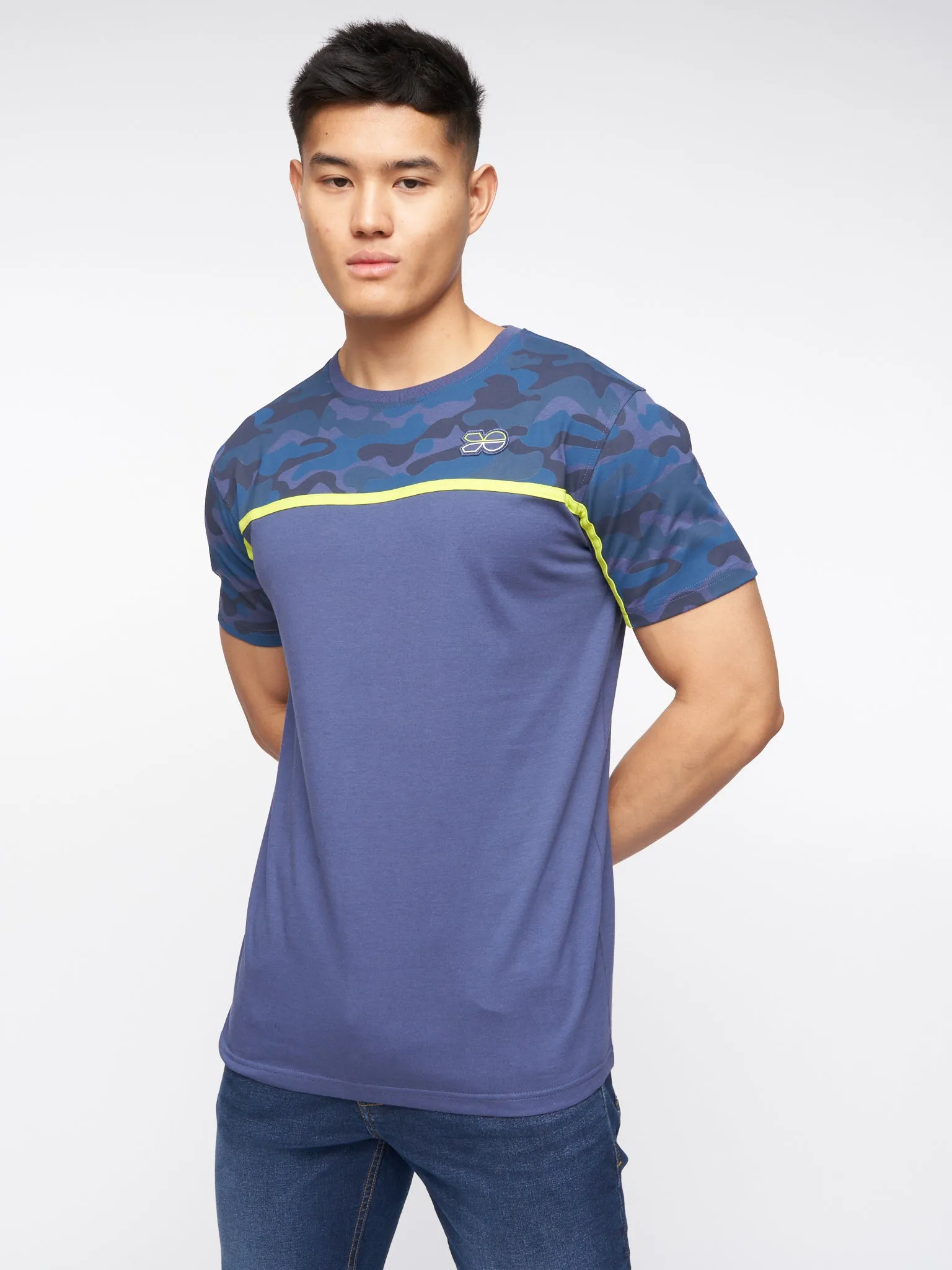 Brightling Camo T-Shirt Denim Blue sold by Brand Corner product image thumbnail 5