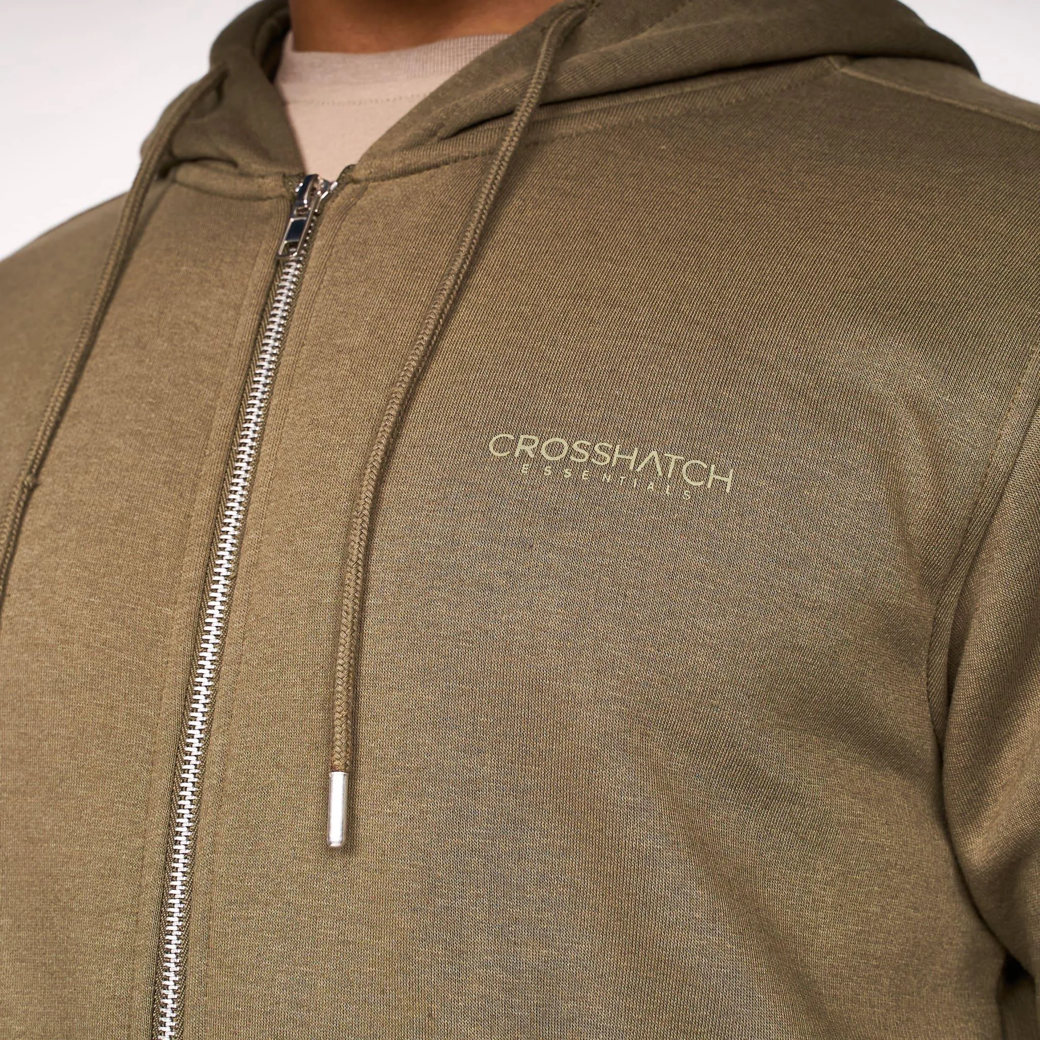 Crosshatch Mens Hoodsmore Zip Thru Hoodie Olive sold by Brand Corner product image thumbnail 5