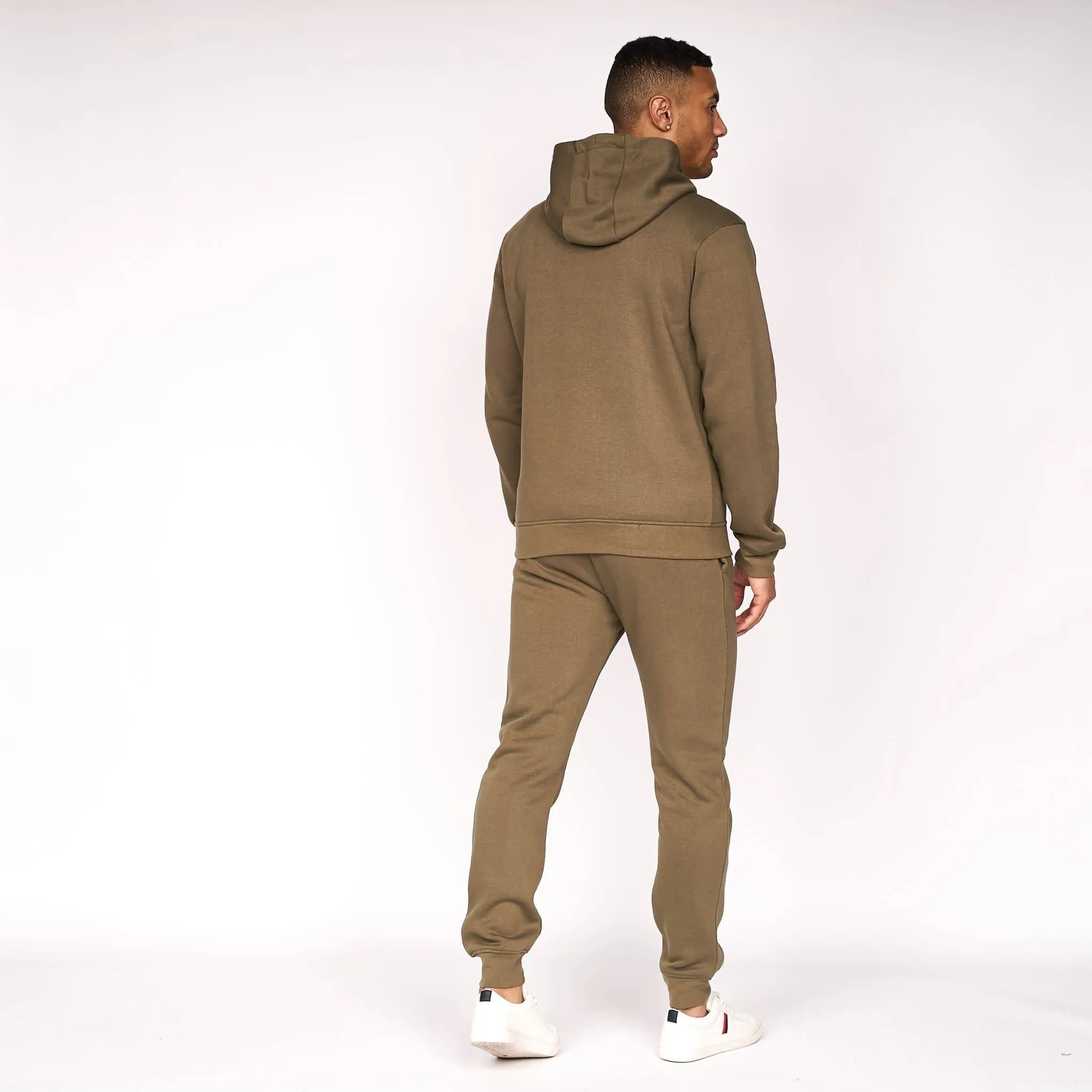 Crosshatch Mens Hoodsmore Zip Thru Hoodie Olive sold by Brand Corner product image thumbnail 4