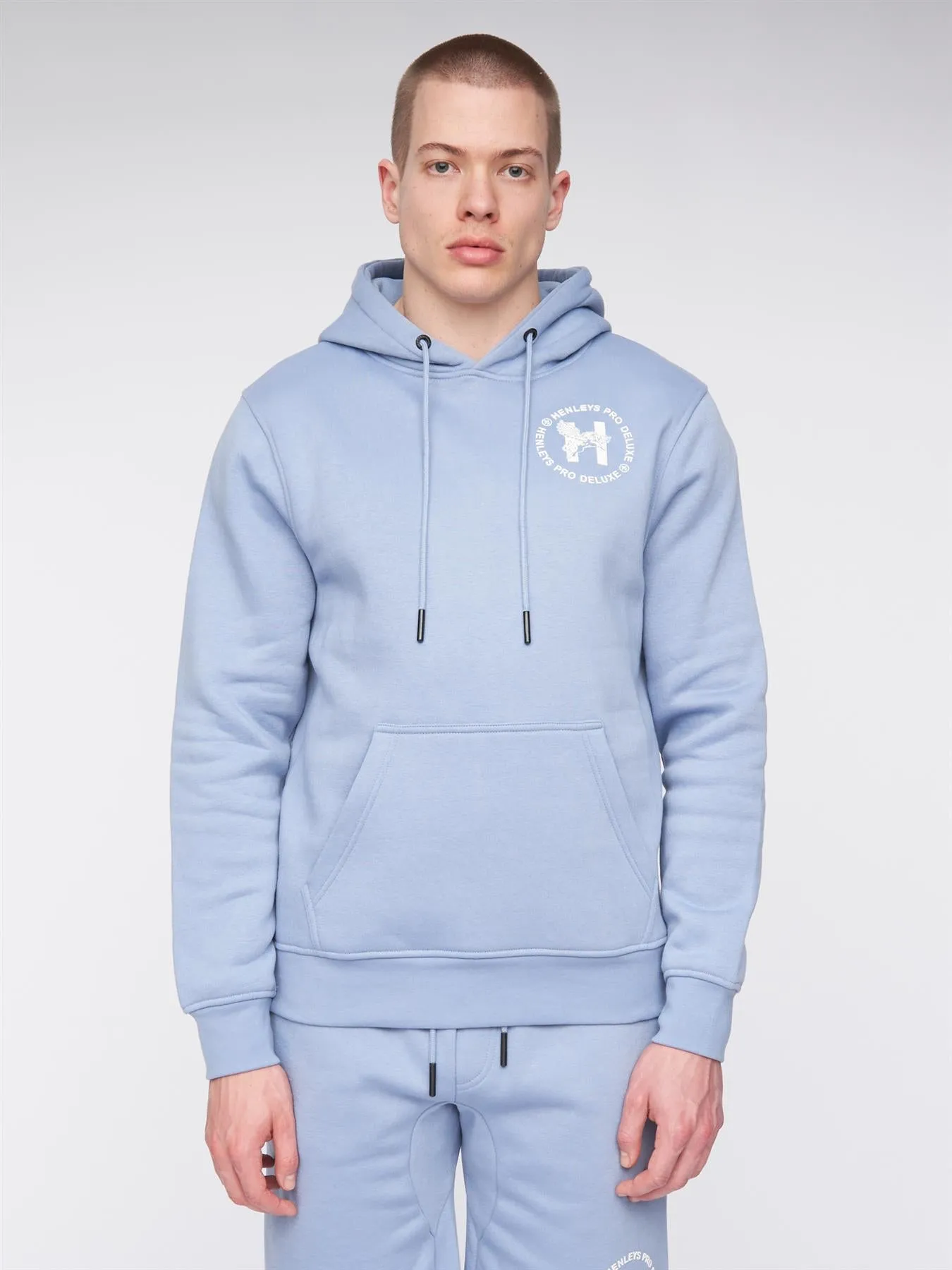 Mens Metafone Hoodie Steel Blue sold by Brand Corner