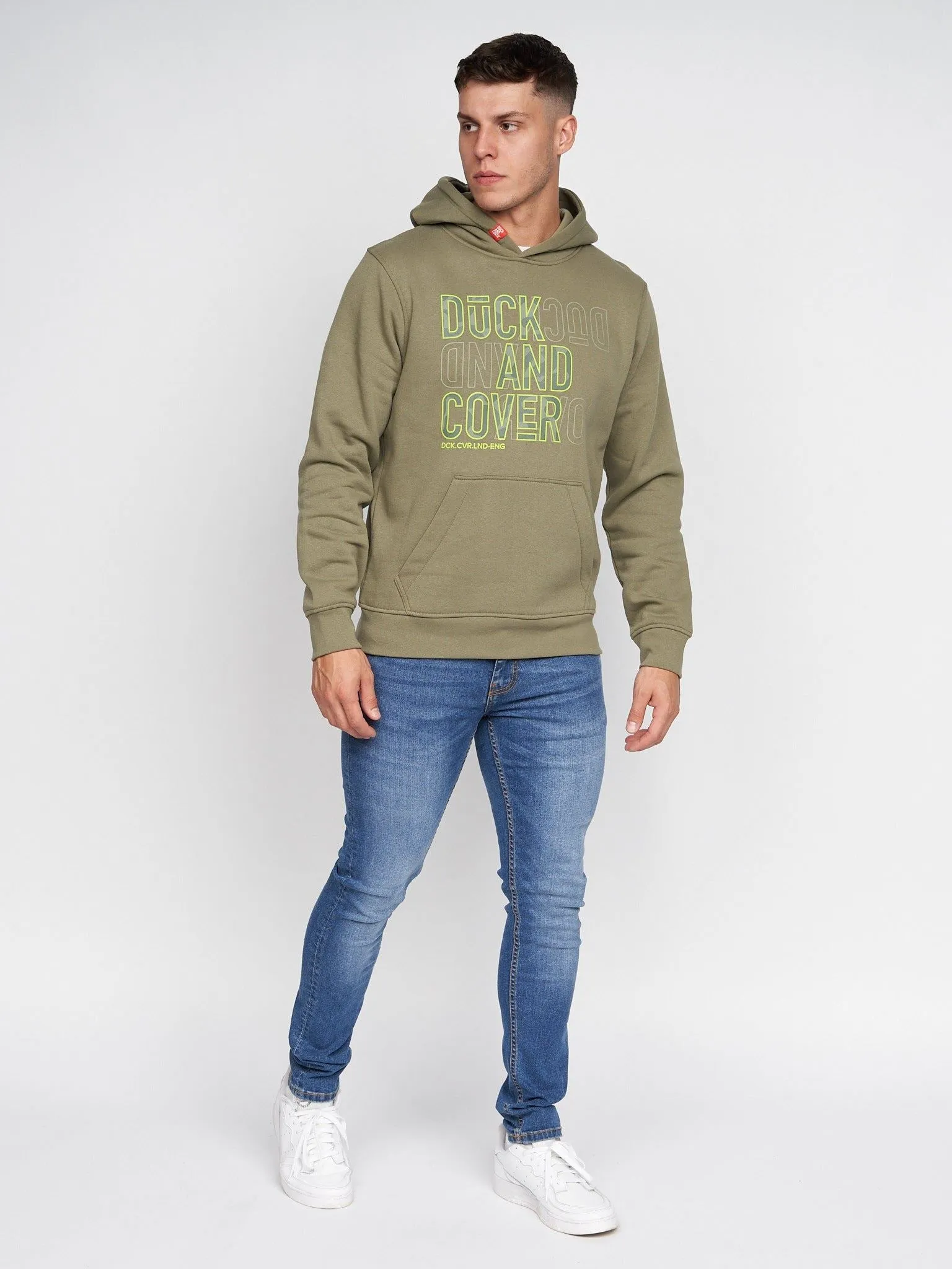 Mens Pecklar Hoodie Olive sold by Brand Corner product image thumbnail 2