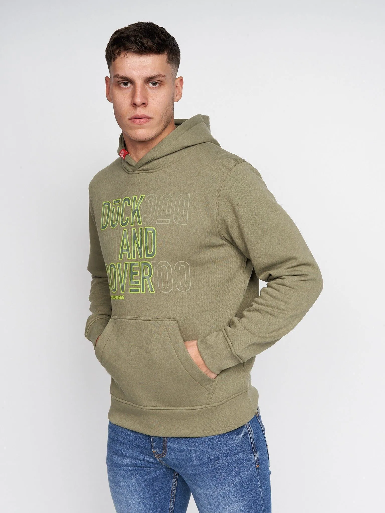 Mens Pecklar Hoodie Olive sold by Brand Corner product image thumbnail 3