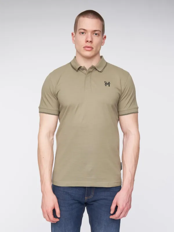 Mens Moorehen Polo Dusty Olive sold by Brand Corner