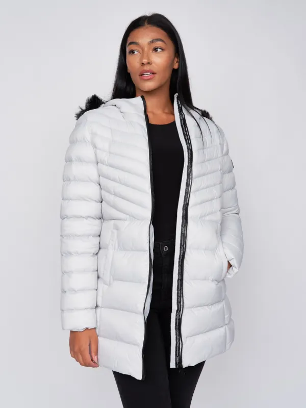 Ladies Denmoore Jacket Off White sold by Brand Corner