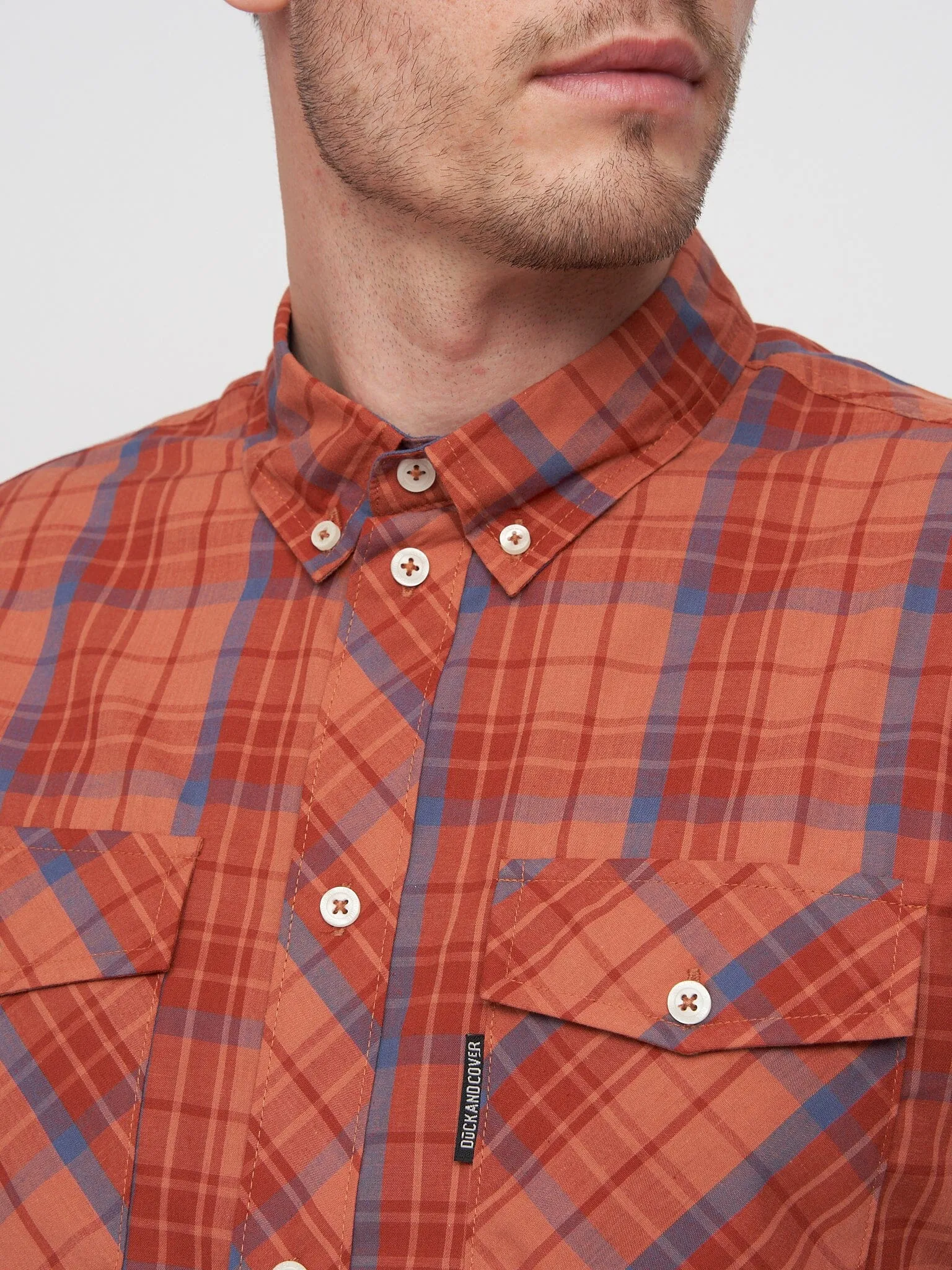 Femington Short Sleeve Shirt Red Check sold by Brand Corner product image thumbnail 4
