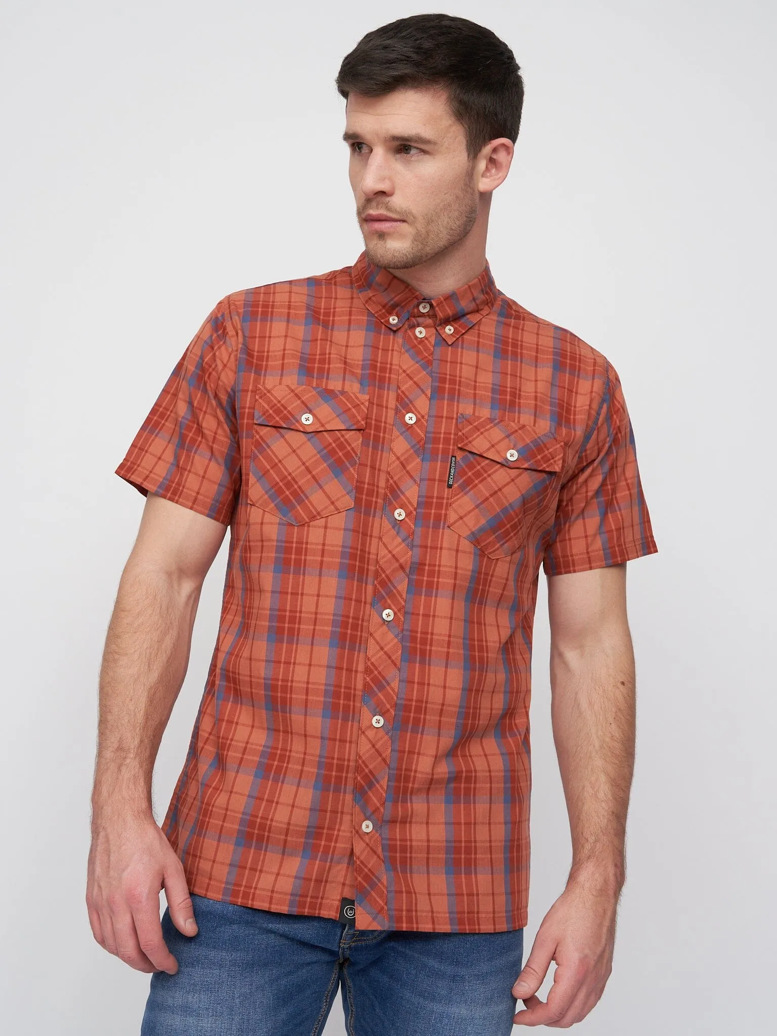 Femington Short Sleeve Shirt Red Check sold by Brand Corner product image thumbnail 2