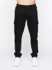 Malimore Cargo Cuff Jeans Solid Black sold by Brand Corner