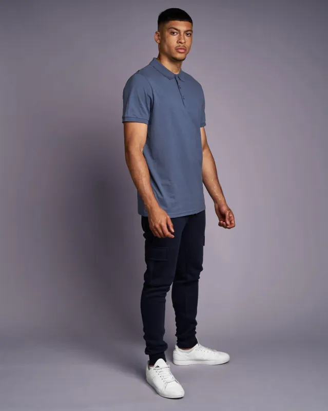 Juice Mens Pritchard Polo Bearing Sea Blue sold by Brand Corner