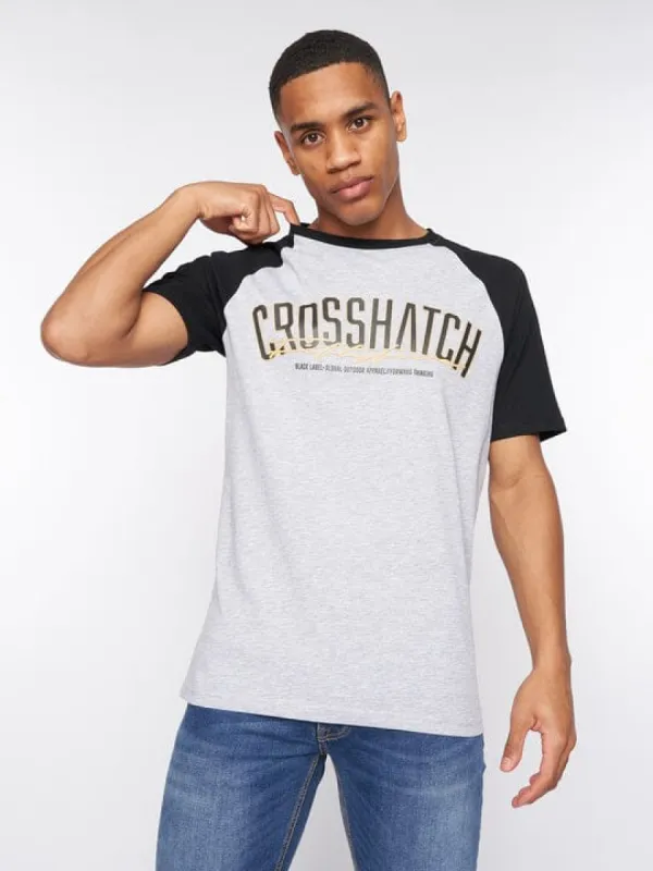 Plotmar T-Shirt Black/Light Grey Marl sold by Brand Corner