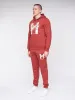 Mens Curveball Hoodie Deep Red sold by Brand Corner