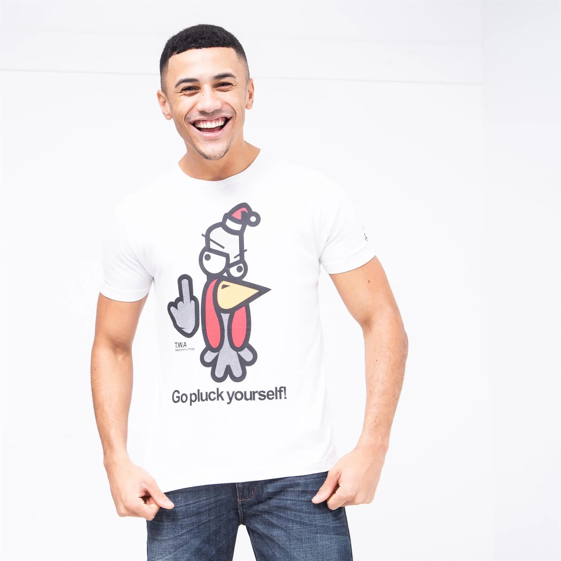 Men's Bad Turkey Xmas T-Shirt White sold by Brand Corner product image thumbnail 4