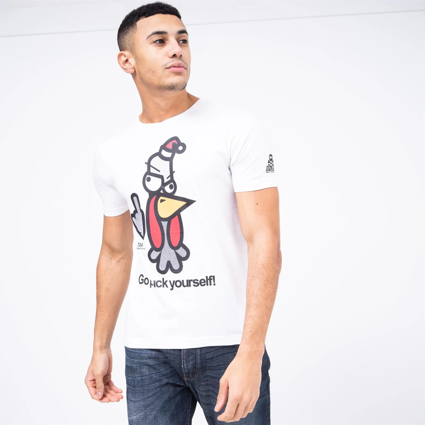 Men's Bad Turkey Xmas T-Shirt White sold by Brand Corner product image thumbnail 2