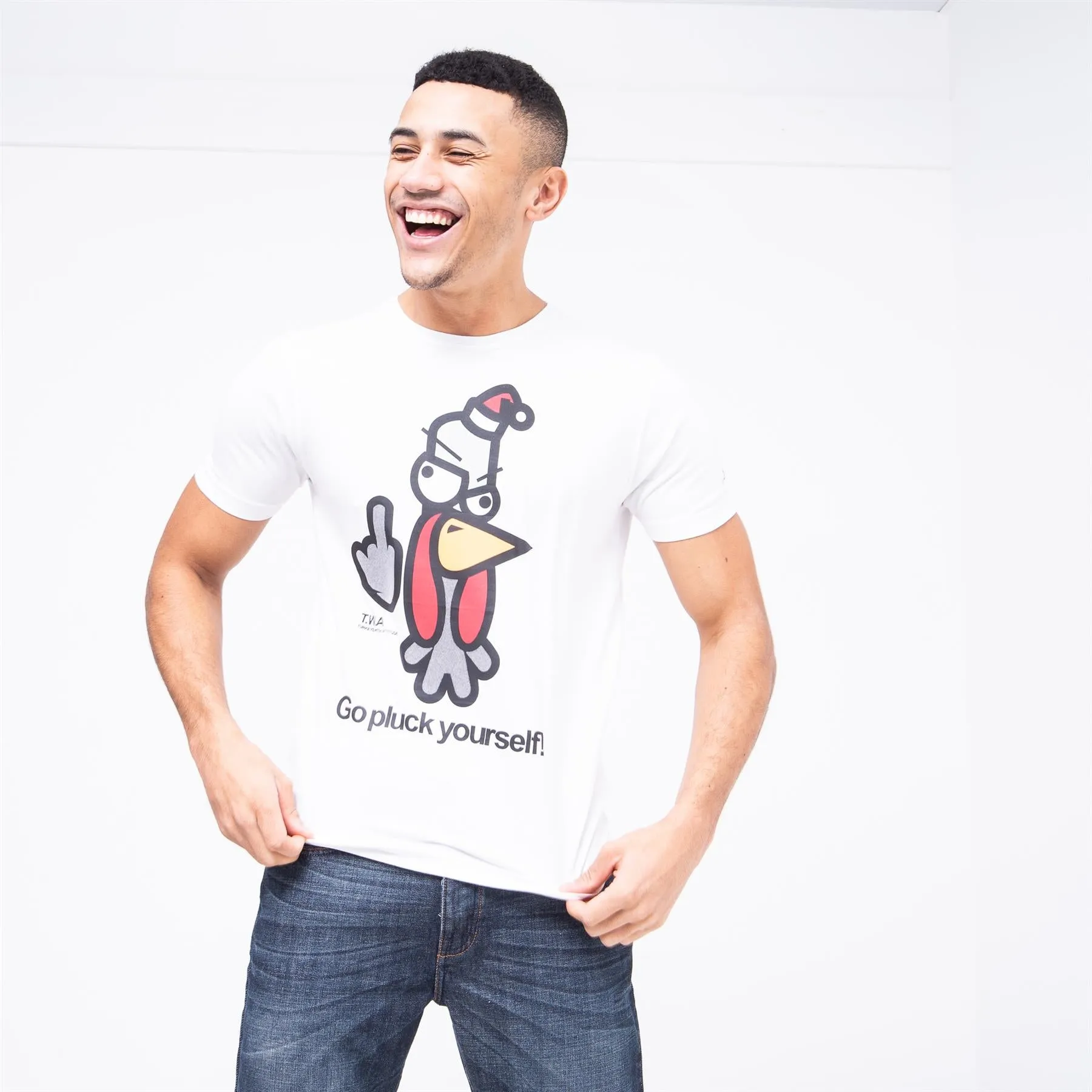 Men's Bad Turkey Xmas T-Shirt White sold by Brand Corner product image thumbnail 3
