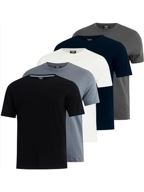 Men's Dovar T-Shirt 5pk Blues sold by Brand Corner