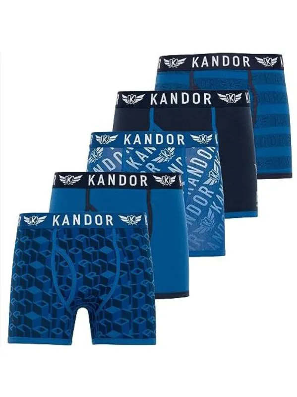 Men's Lingo Boxers 5pk Blue sold by Brand Corner