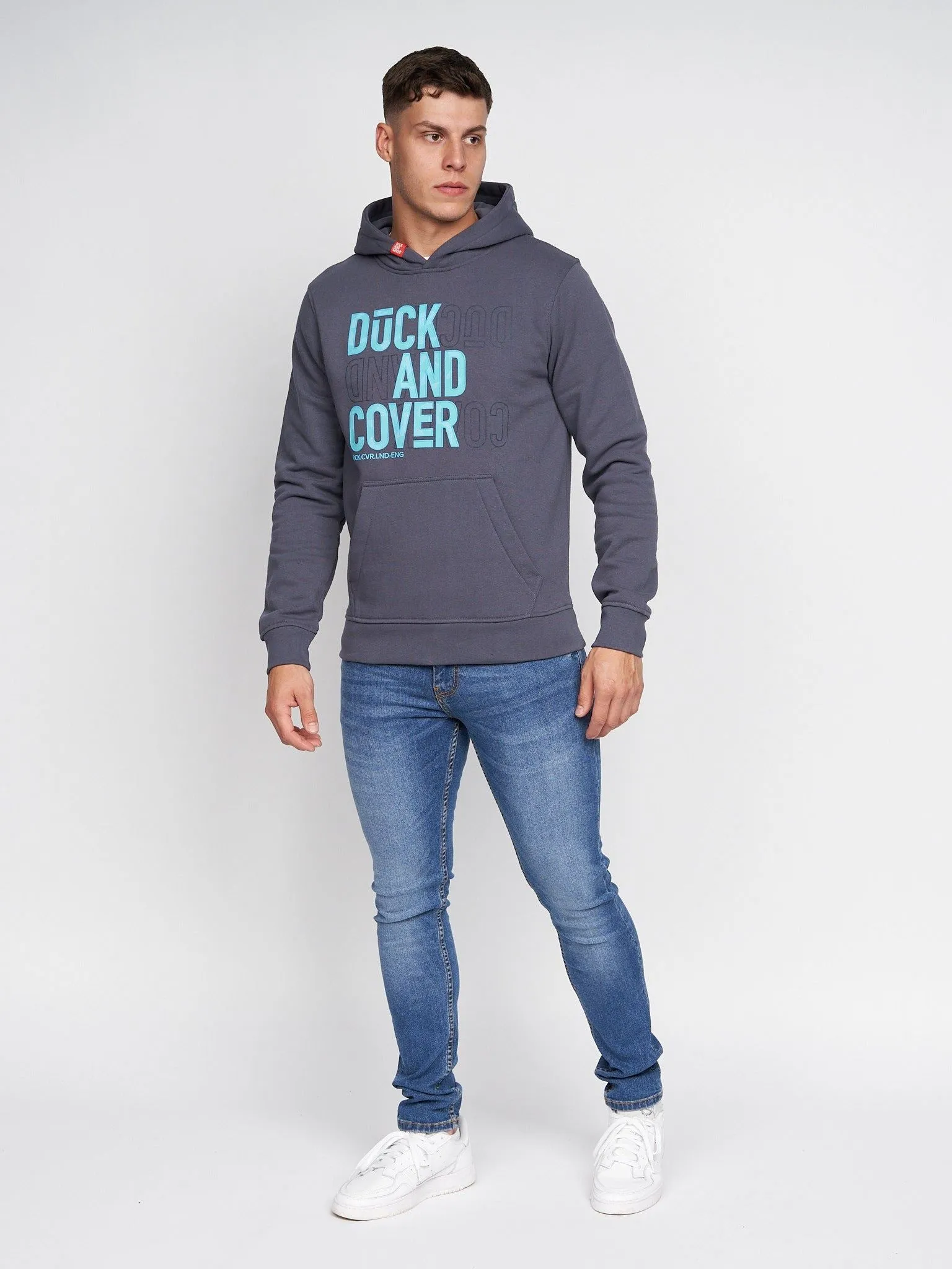Mens Pecklar Hoodie Navy sold by Brand Corner