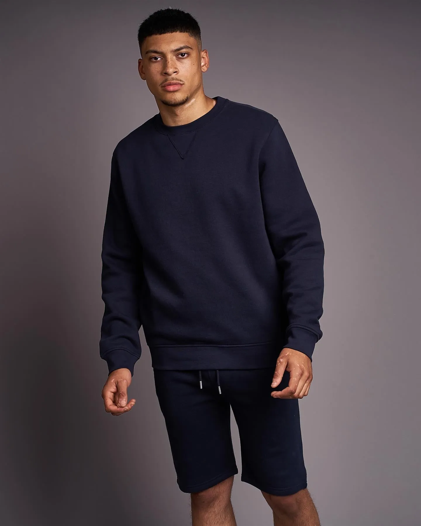 Mens Cranwood Crew Sweat Navy sold by Brand Corner