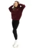Womens Liliya Oversize Hoodie Burgundy sold by Brand Corner